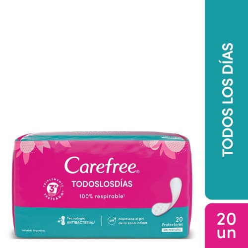 Protectores Diarios Sin Perfume 20un