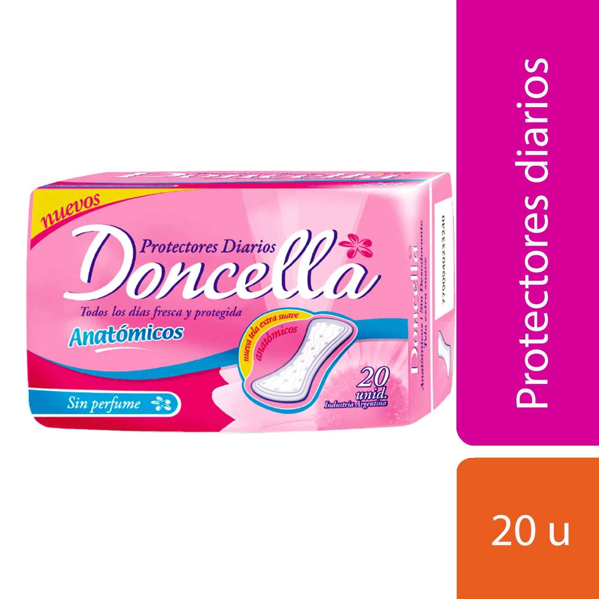 Protectores Anatomicos Sin Perfume 20un